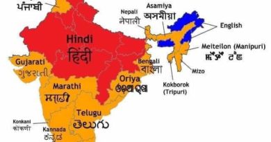 India languages with geographical positions