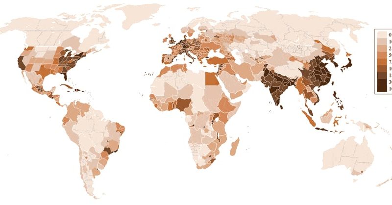 Global population density